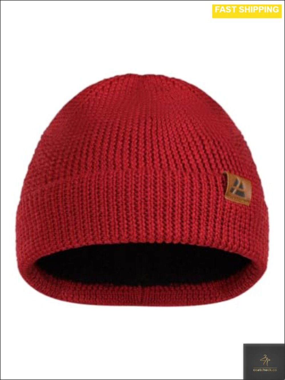 Merino Wool Beanie Fleece Lined Winter Hat Unisex One Size
